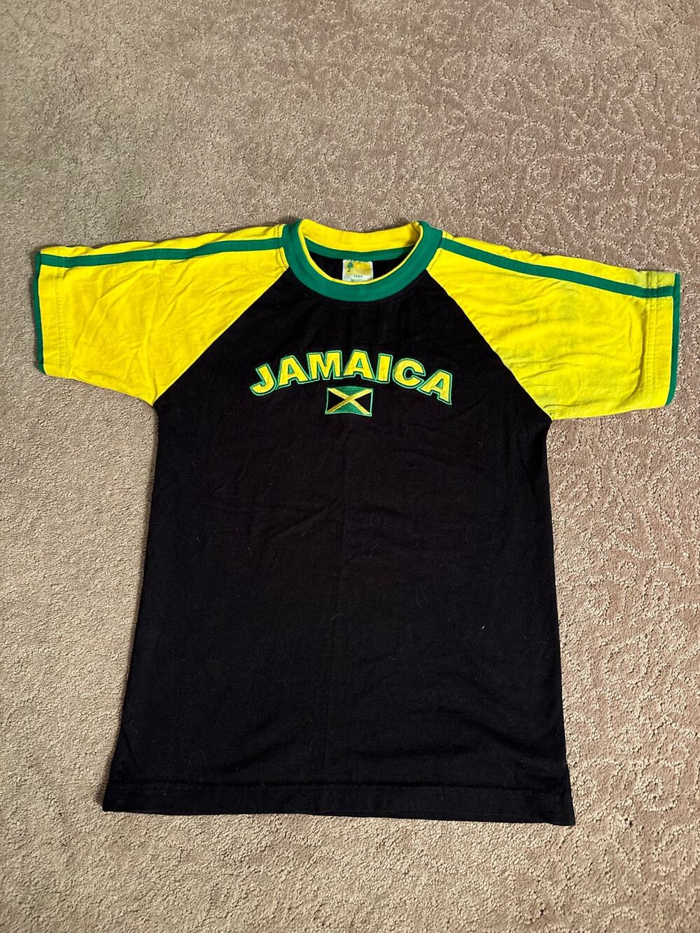 Island Tees Jamaica Color Blocked Tee